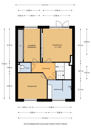 Floorplan - Floris Van Boekhorststraat 9, 3633 CN Vreeland